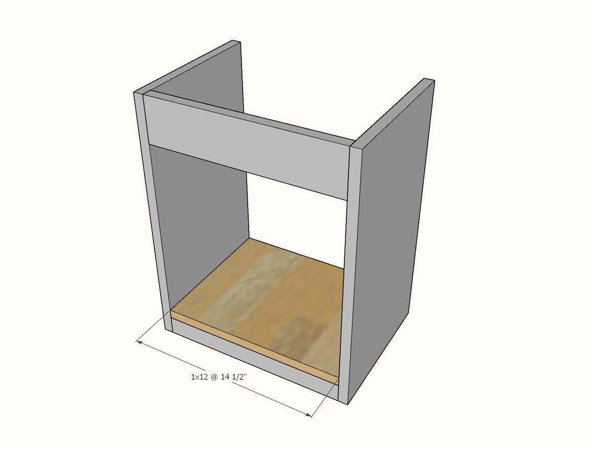 Simple Play Kitchen Sink and Stove — step 2
