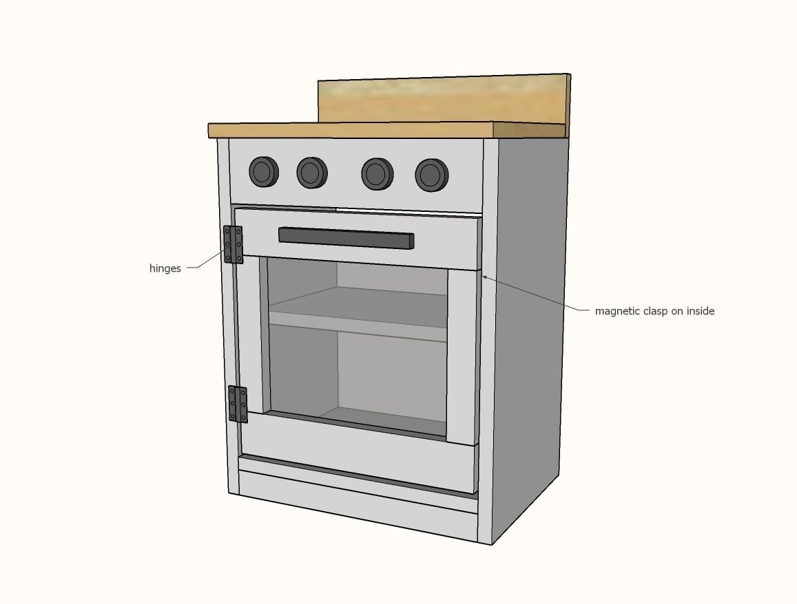 Simple Play Kitchen Sink and Stove — step 6