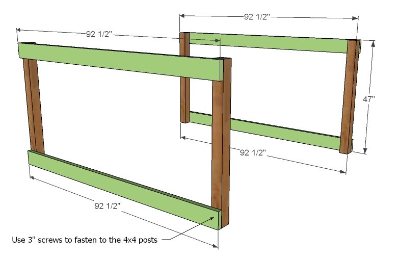 Simple Playhouse Deck — step 1