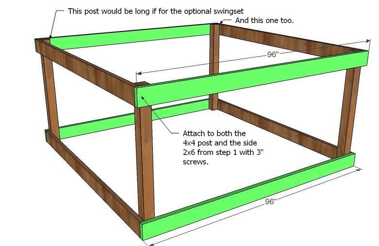 Simple Playhouse Deck — step 2