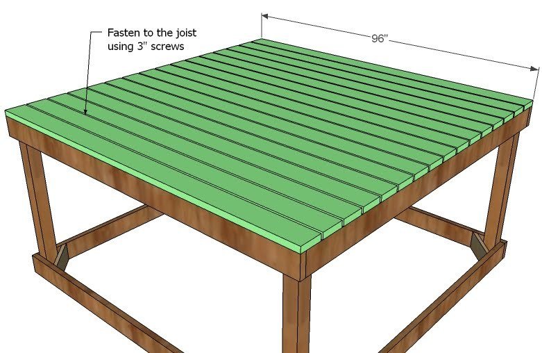 Simple Playhouse Deck — step 5