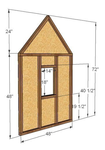 Simple Playhouse dimension diagram 1