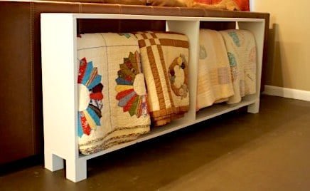 Simple Quilt Rack Console Table