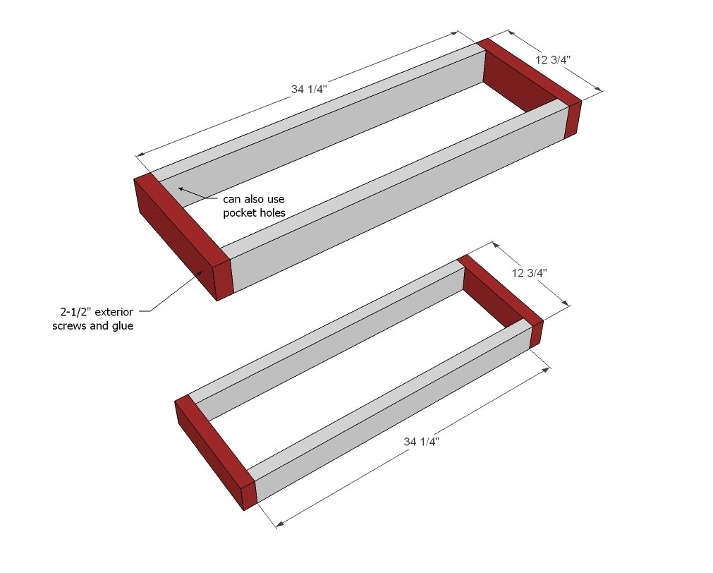 Simple Rolling Bar Cart — step 1