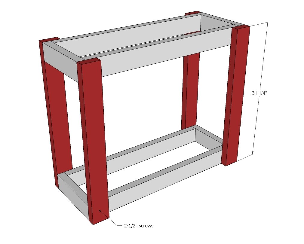 Simple Rolling Bar Cart — step 2