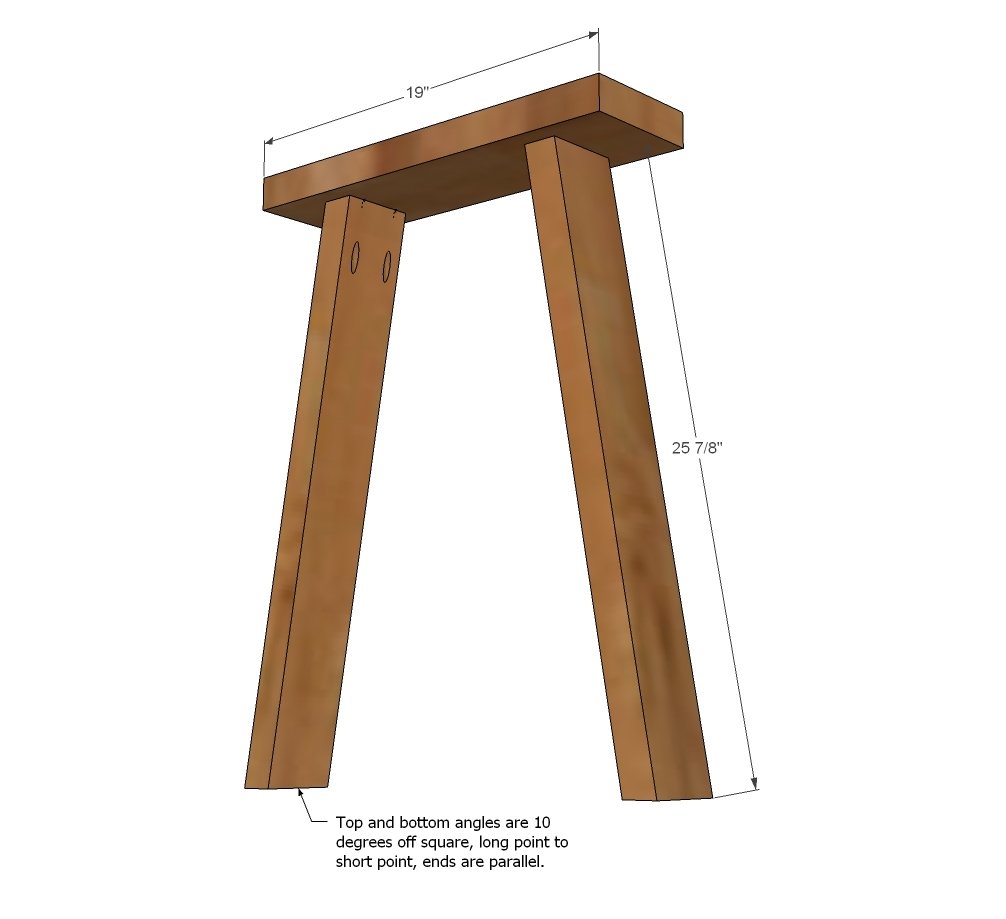 Simple Small Trestle Desk — step 1