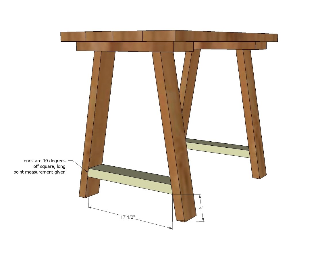 Simple Small Trestle Desk — step 3
