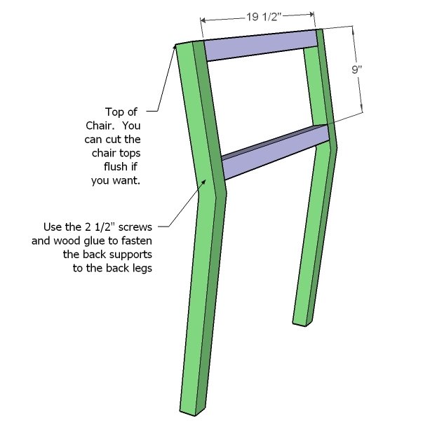 Simple Stackable Outdoor Chairs — step 2