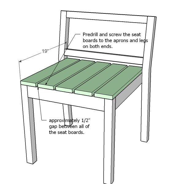 Simple Stackable Outdoor Chairs — step 5