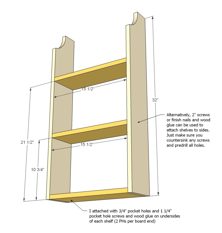 Simple Wall Shelf for Books or Magazines — step 1