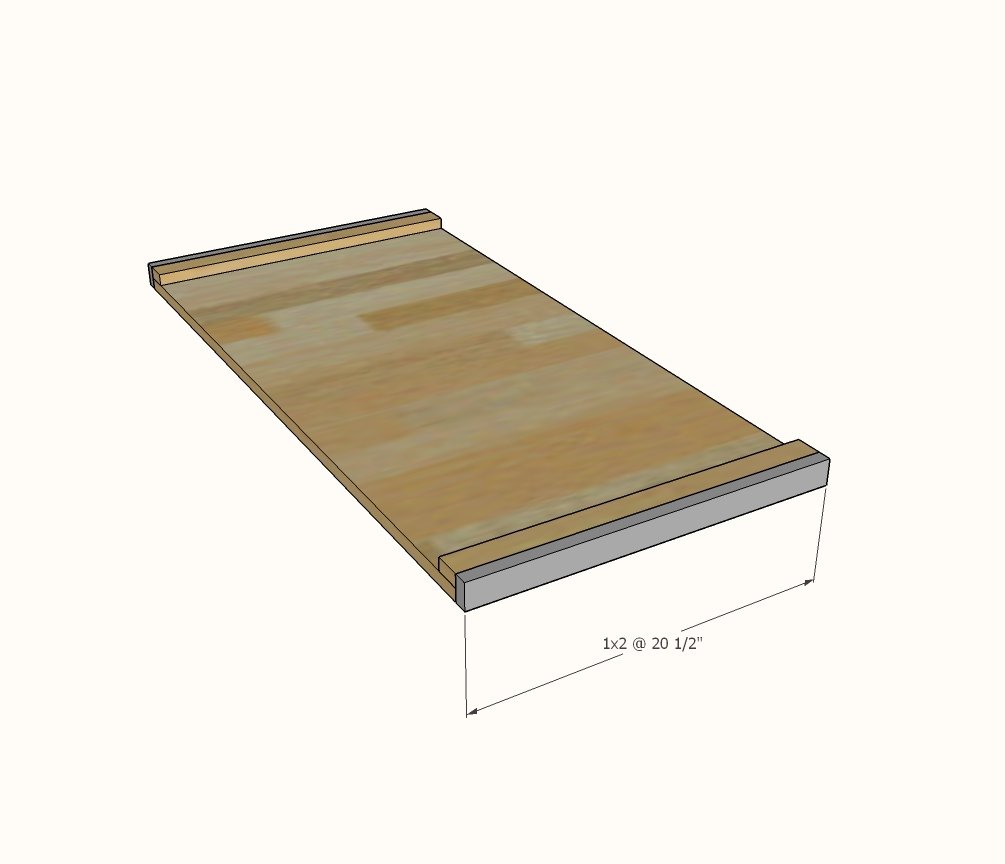 Simple Writing Desk with Drawer — step 4