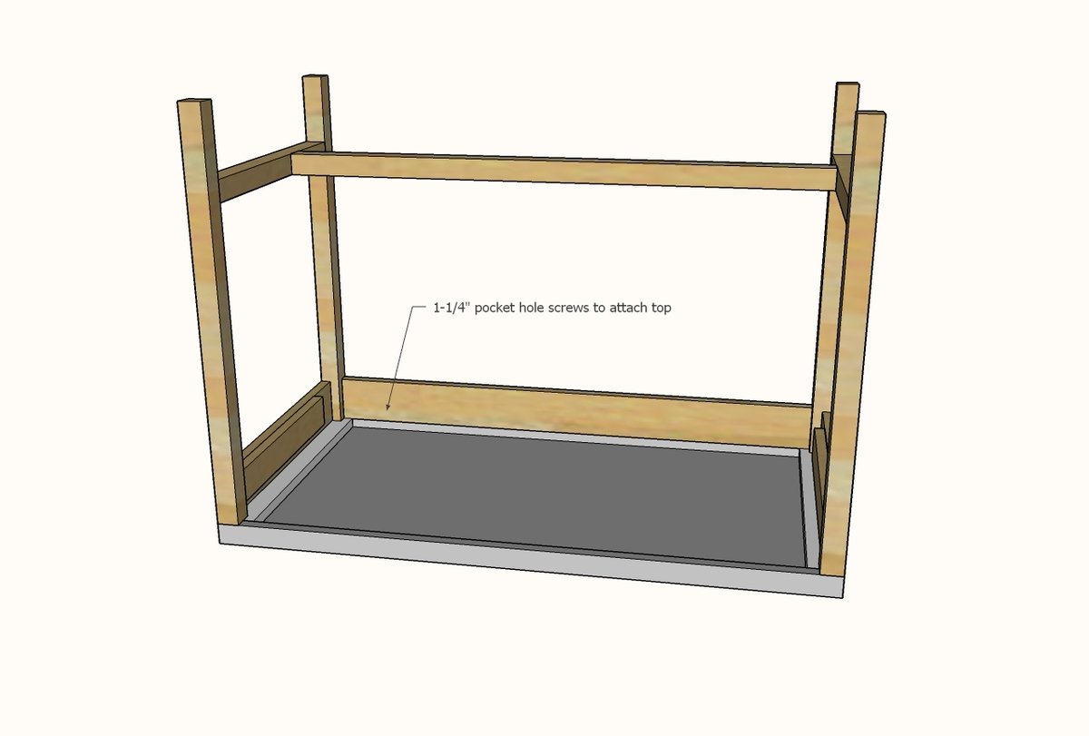 Simple Writing Desk with Drawer — step 6