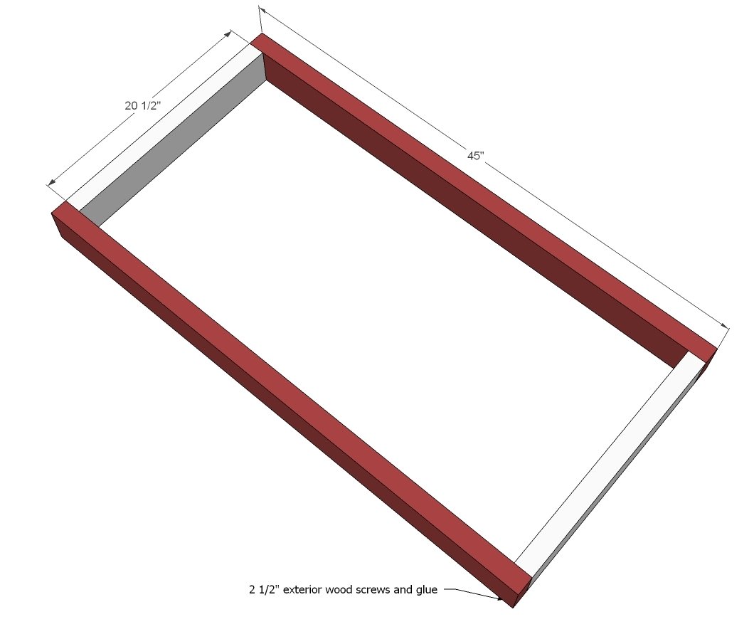 Simplest Adirondack Outdoor Coffee Table — step 1