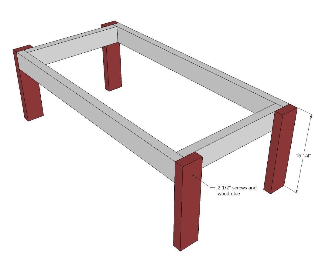 Simplest Adirondack Outdoor Coffee Table — step 2