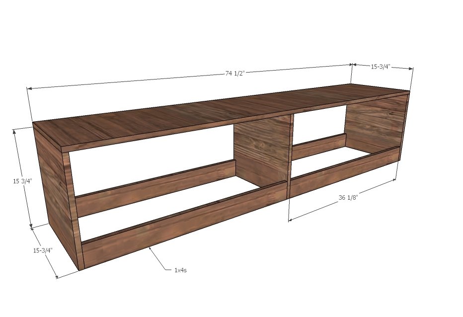 Simplest to Build Wood Storage Bed with Drawers — step 2