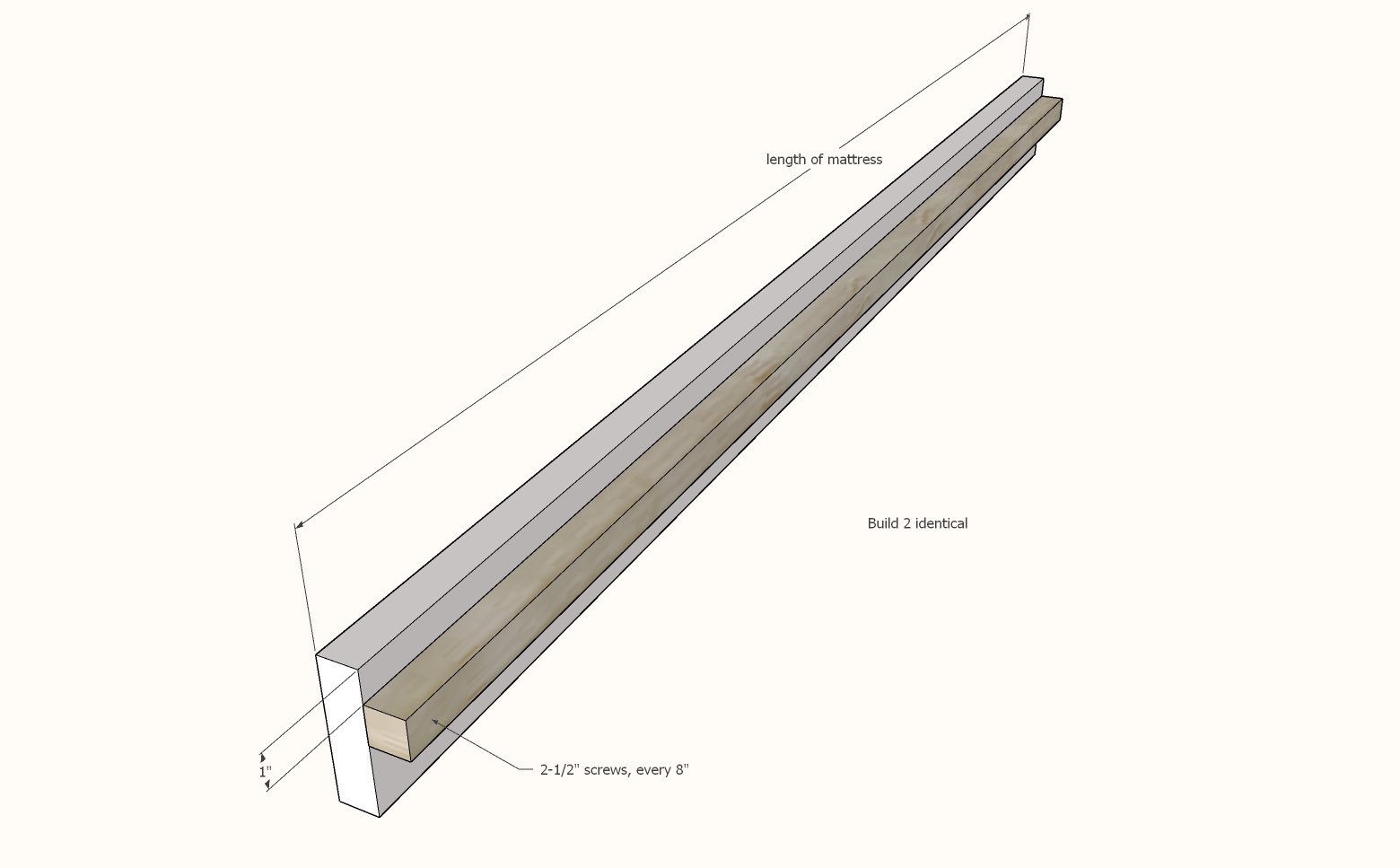 Simplest DIY Bed Frame (All Mattress Sizes) — step 1