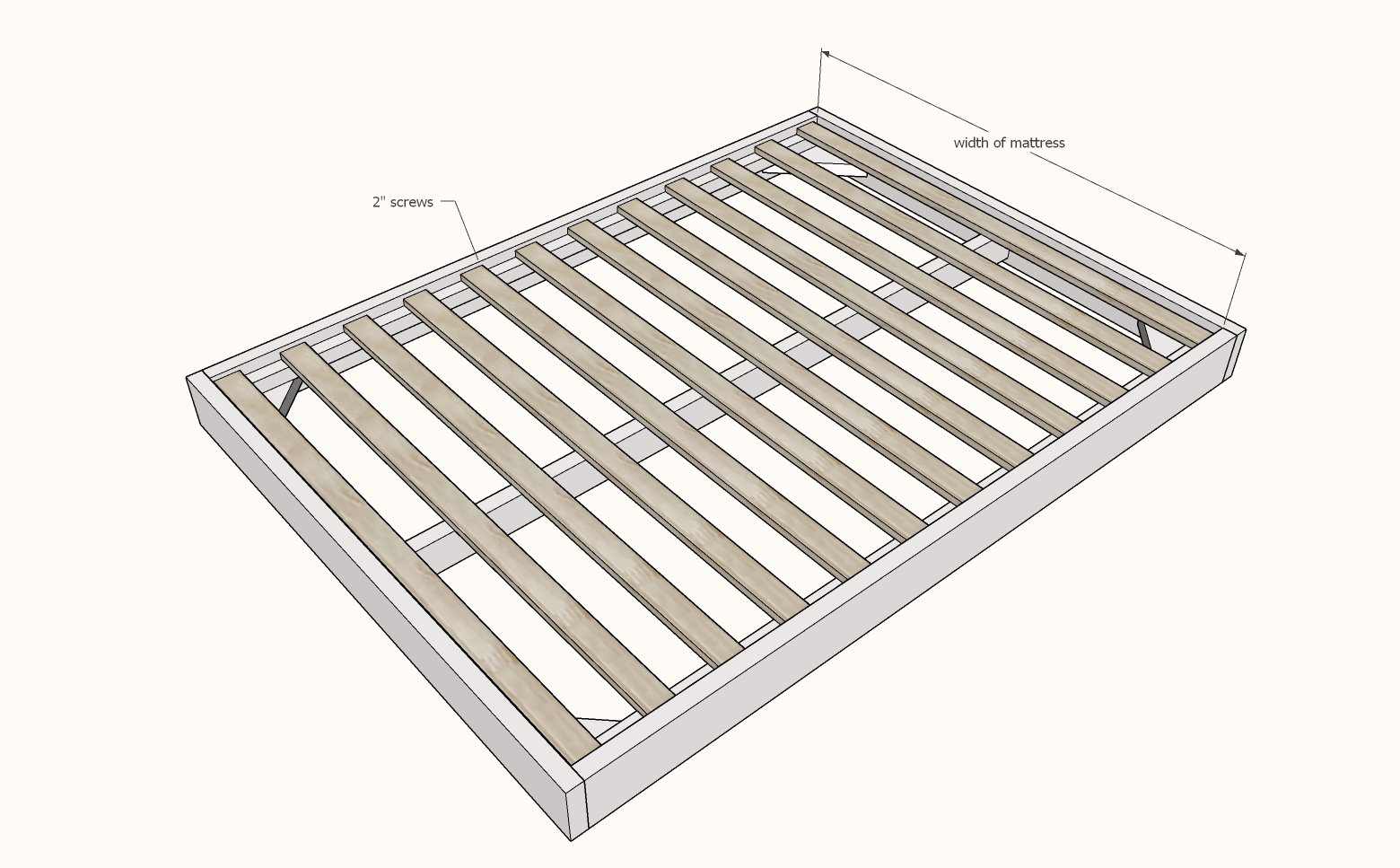 Simplest DIY Bed Frame (All Mattress Sizes) — step 5