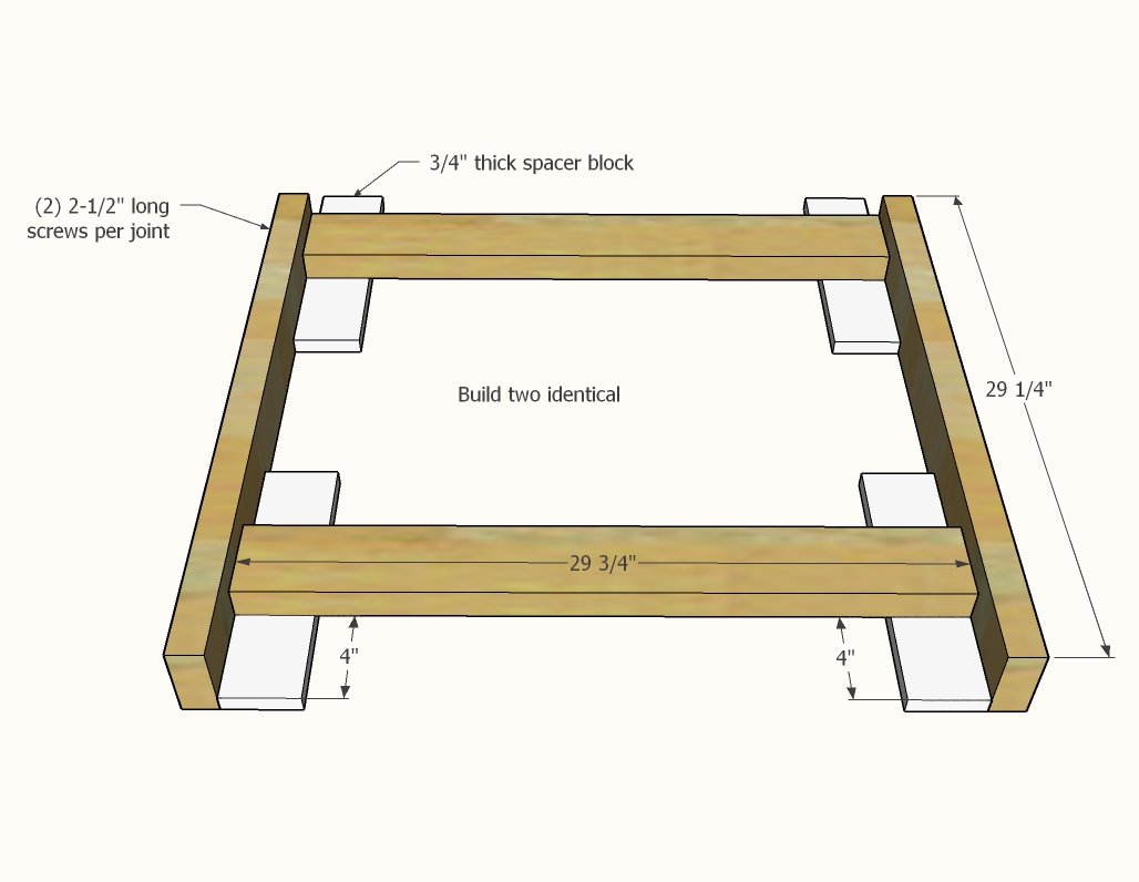 Simplest Farm Table — step 1