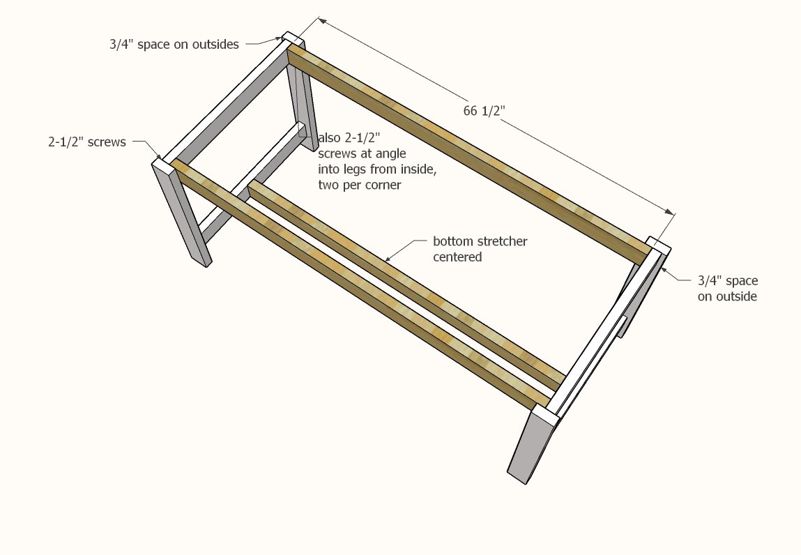 Simplest Farm Table — step 2