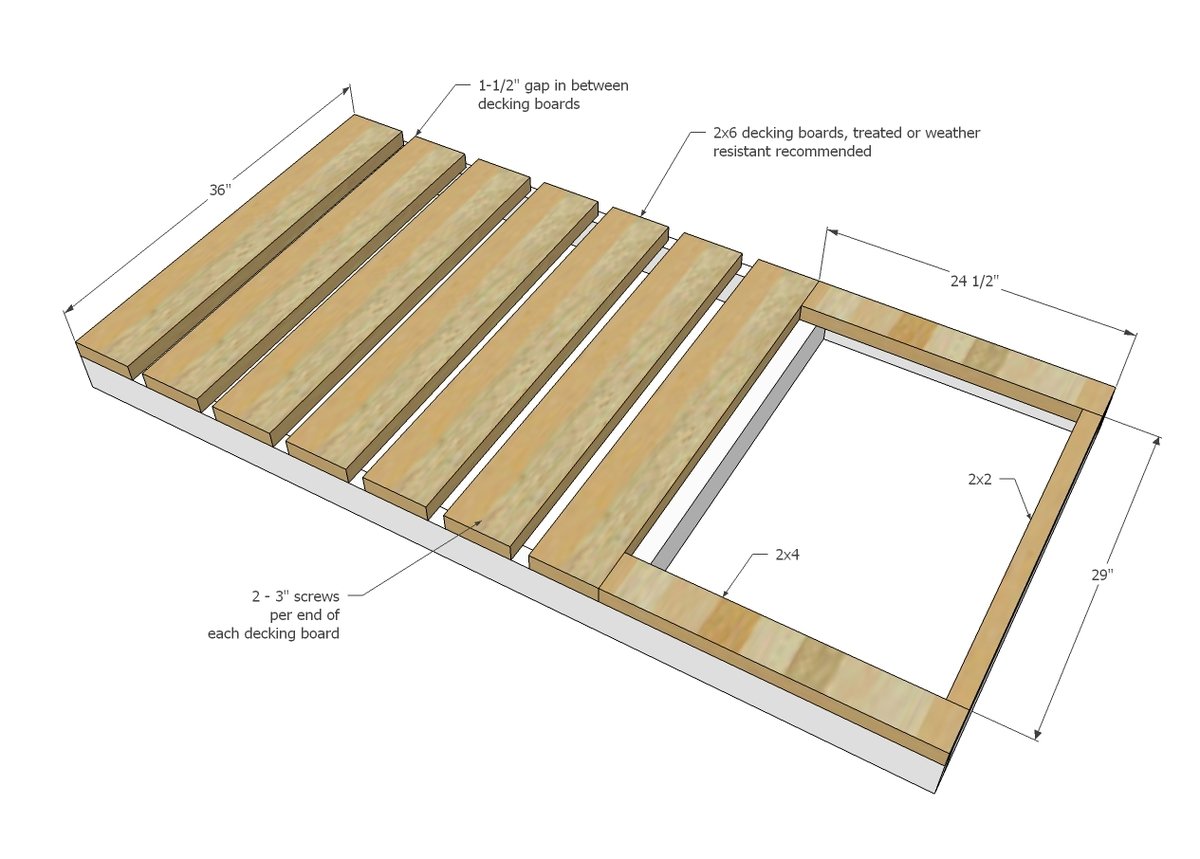 Simplest Outhouse — step 2