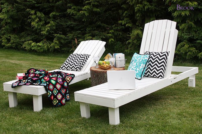 Simplest Wood Chaise Lounge Chairs