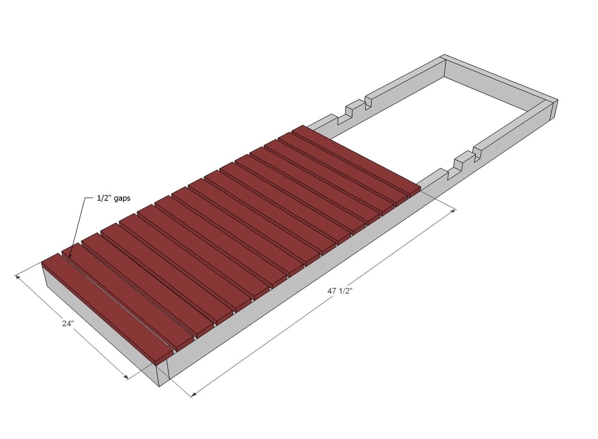 Simplest Wood Chaise Lounge Chairs — step 2