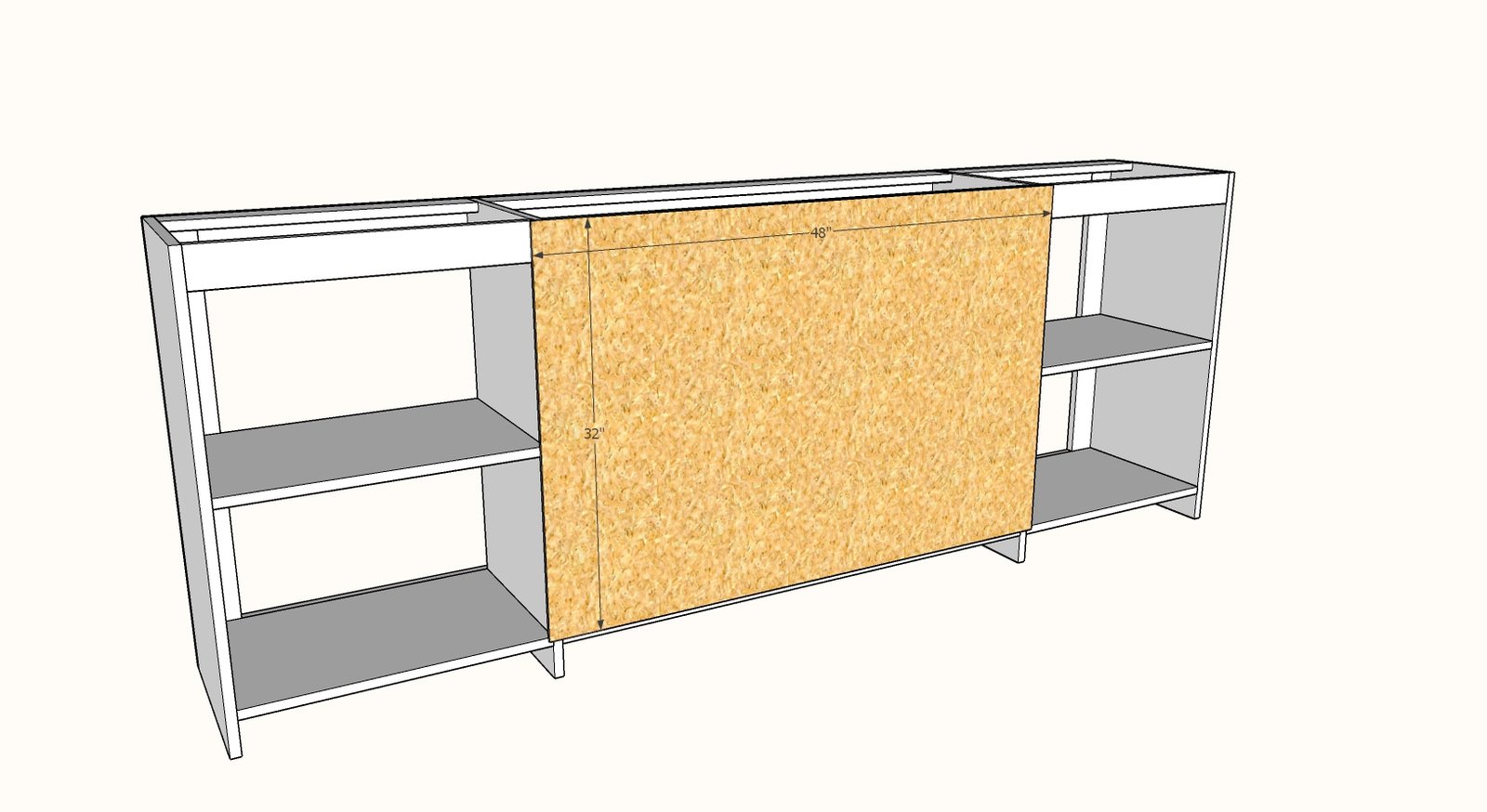 Simplified 8' Barn Door Console — step 4