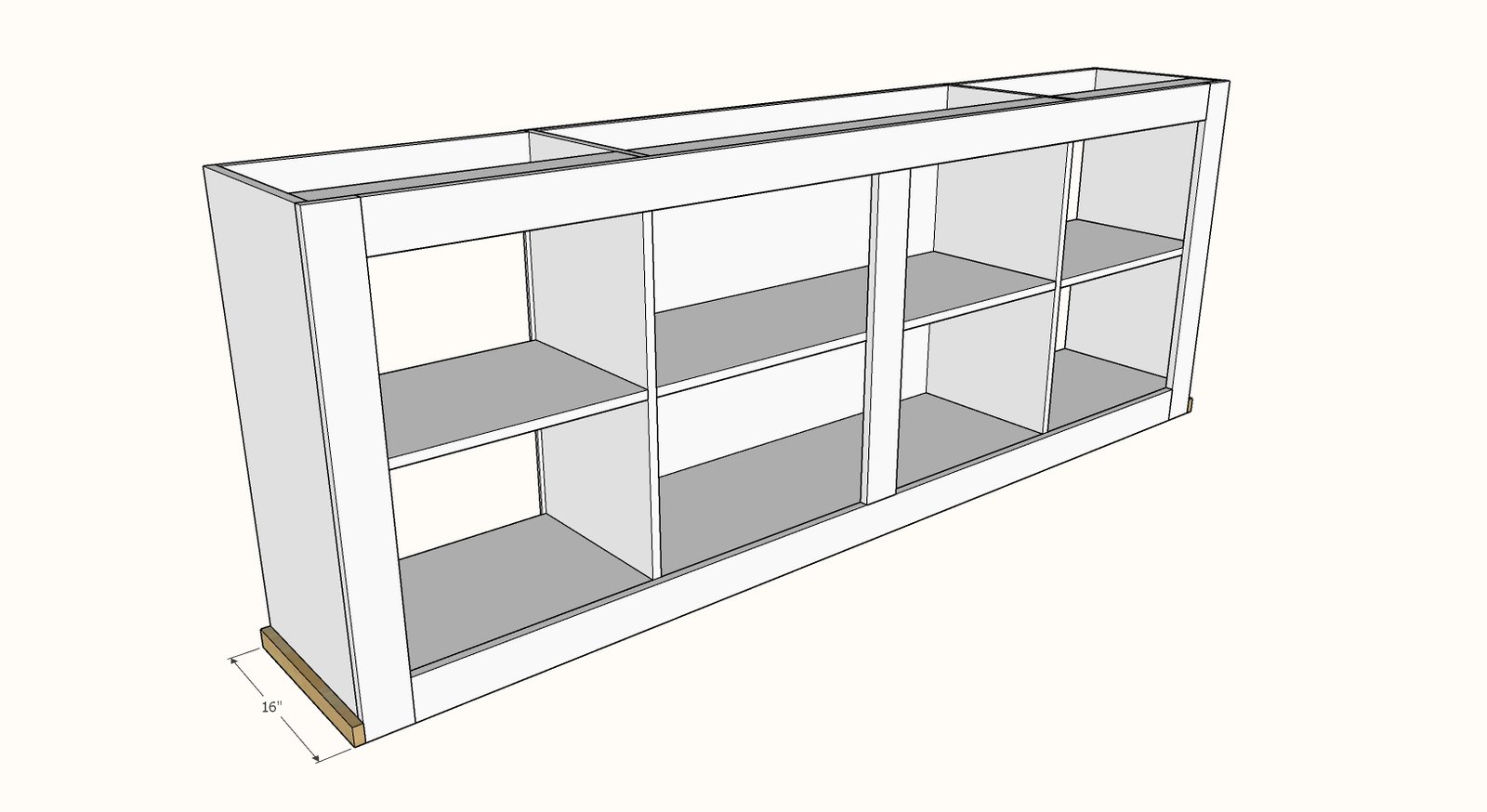 Simplified 8' Barn Door Console — step 5