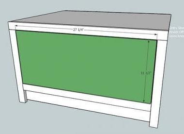 Single DIY Entryway Drawer Bench — step 9
