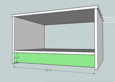 Single DIY Entryway Drawer Bench — step 3
