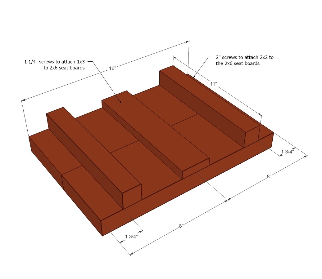 Skipper's Stool — step 1