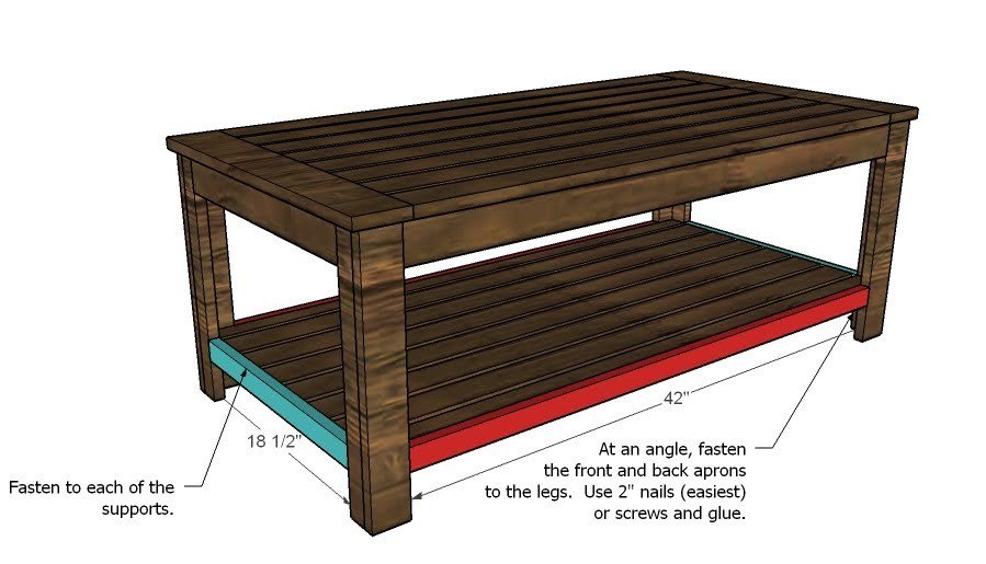 Slatted Outdoor Coffee Table — step 9