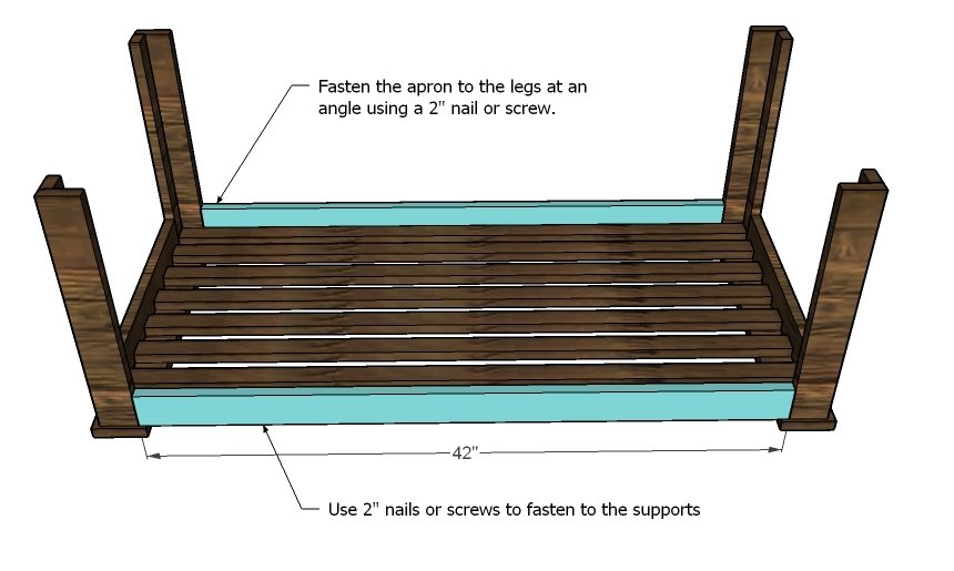 Slatted Outdoor Coffee Table — step 5