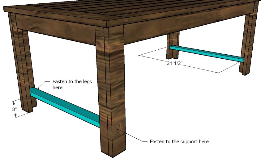 Slatted Outdoor Coffee Table — step 7