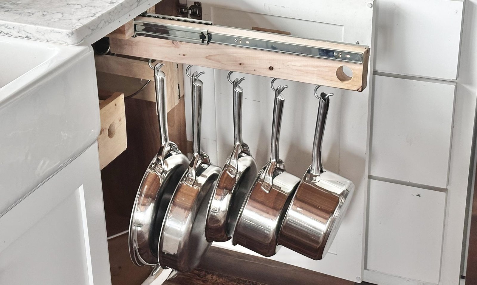 Slide Out Pot Rack