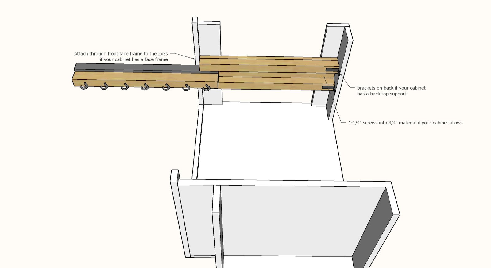 Slide Out Pot Rack — step 5