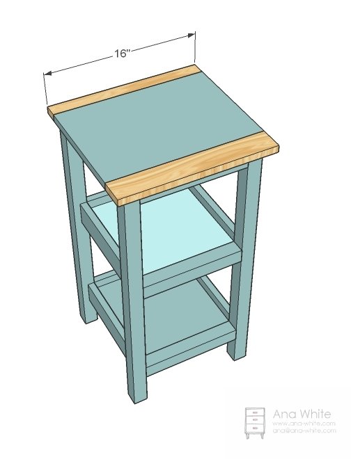 Small Bath Storage Tower Built with 2x2s and 1x Boards — step 7