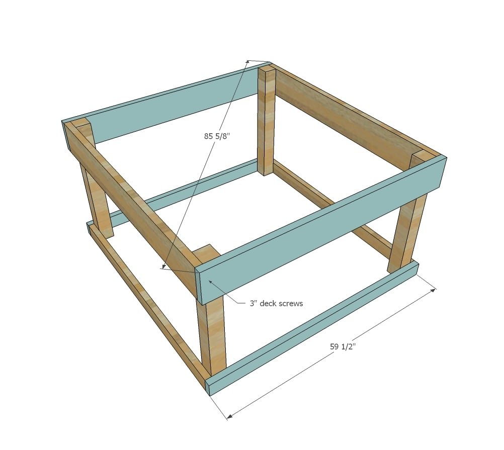 Small Chicken Coop with Planter, Clean Out Tray and Nesting Box — step 2