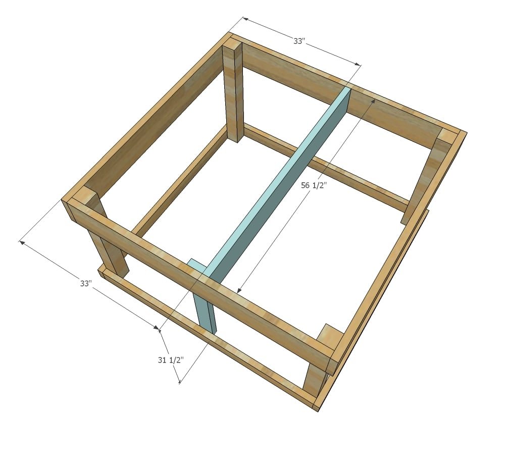 Small Chicken Coop with Planter, Clean Out Tray and Nesting Box — step 3
