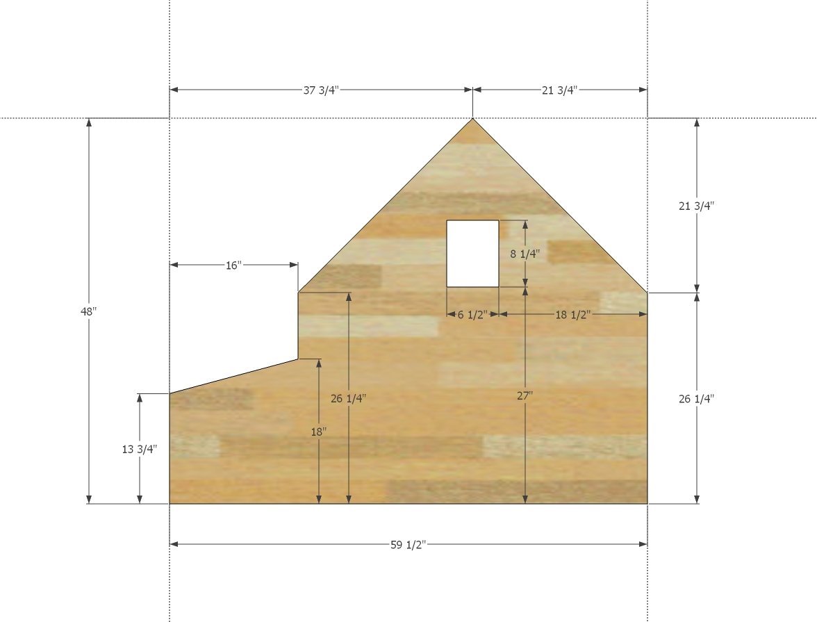 Small Chicken Coop with Planter, Clean Out Tray and Nesting Box — step 7