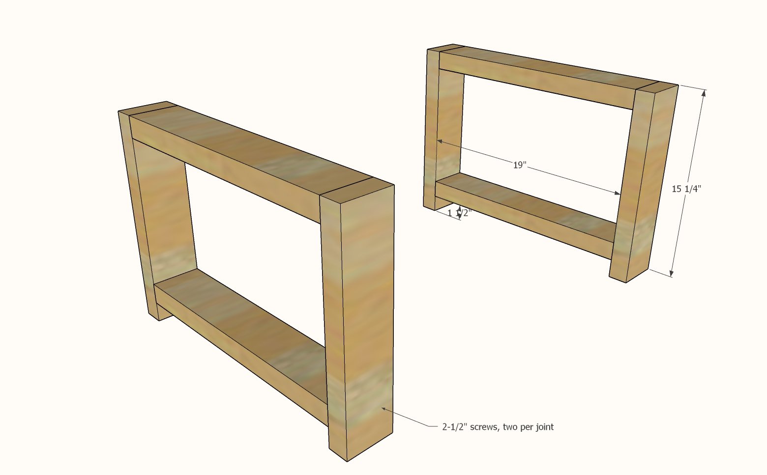 Small Coffee Table [Super Simple Collection] — step 1