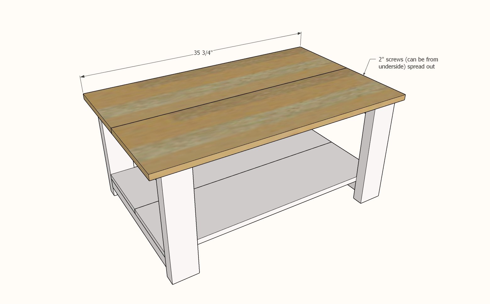 Small Coffee Table [Super Simple Collection] — step 3