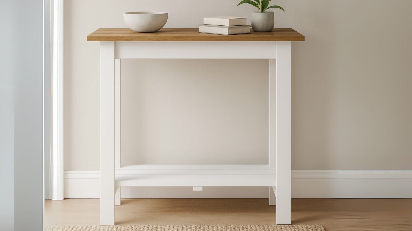 Small Console Table Made from 1x Whitewood Boards