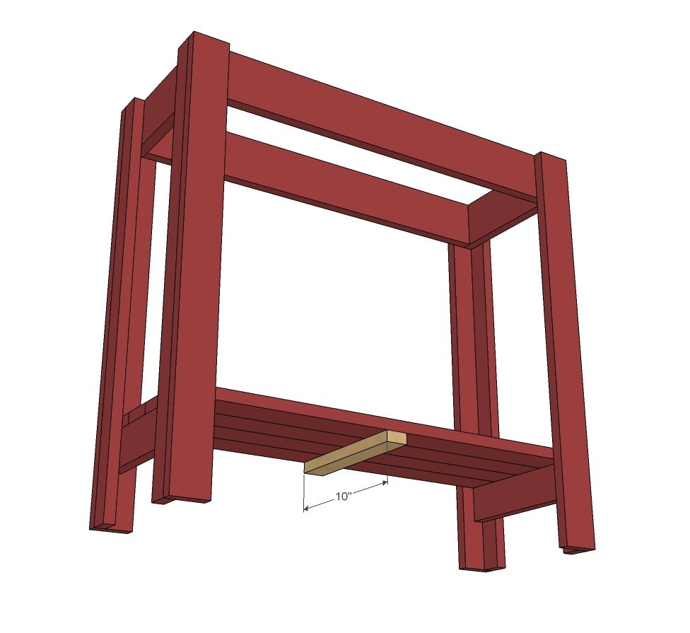 Small Console Table Made from 1x Whitewood Boards — step 5