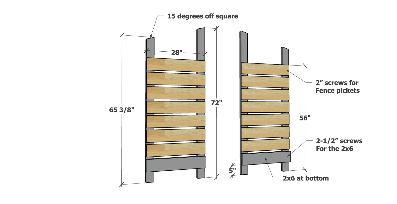 Small Firewood Shed — step 1