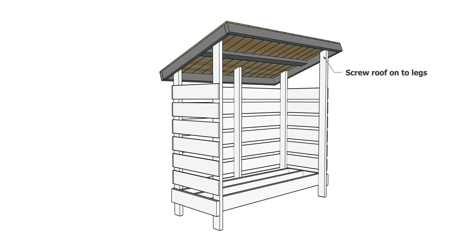 Small Firewood Shed — step 6