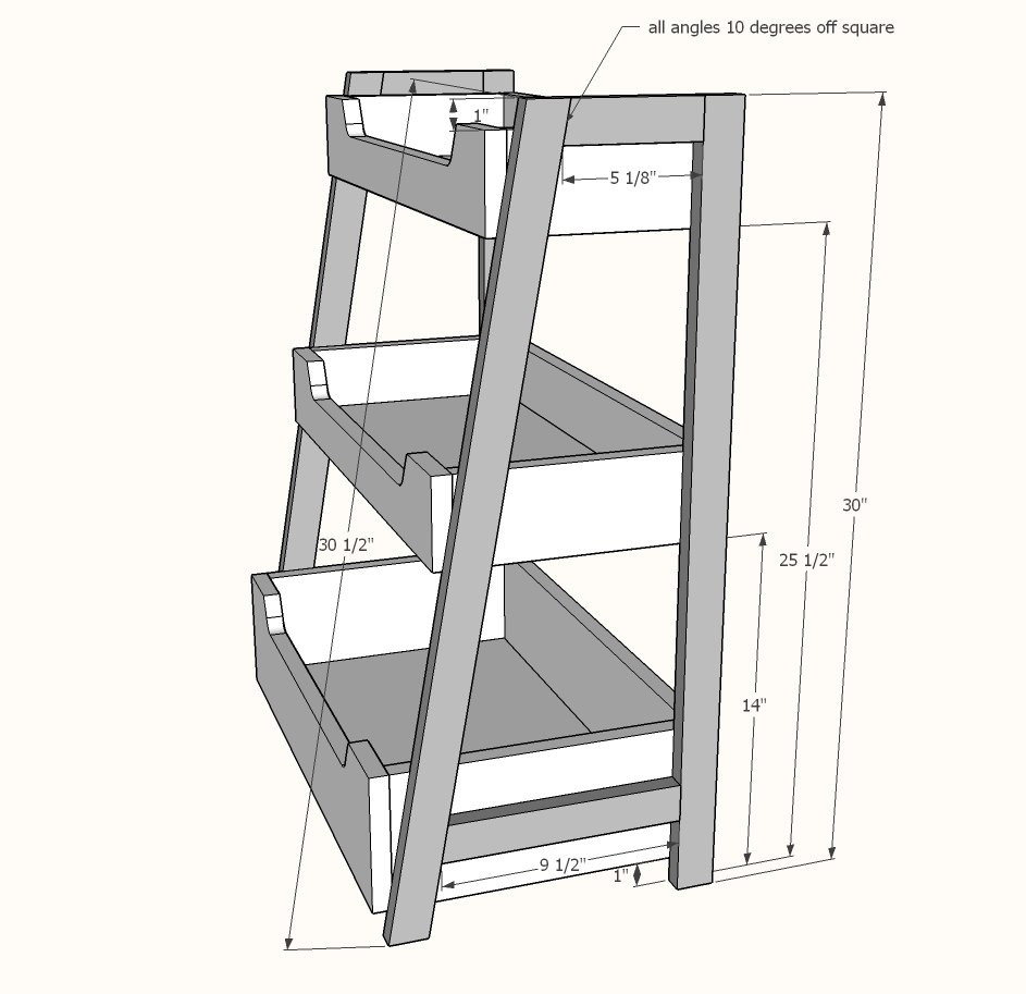 Small Ladder Bookshelf — step 2
