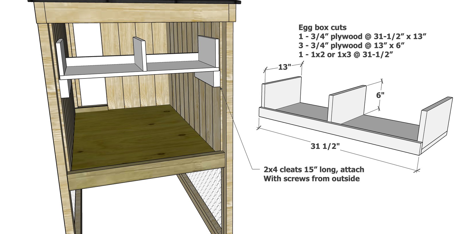 Small Modern Chicken Coop — step 14