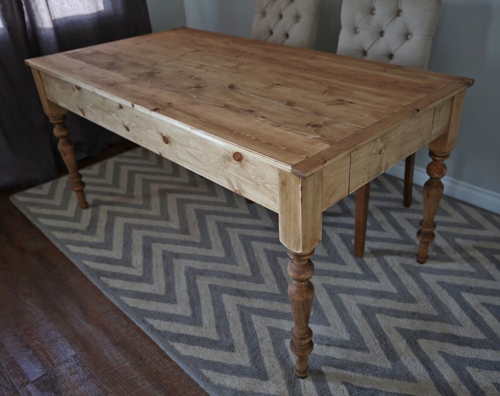 Small Old English Style Farmhouse Dining Table