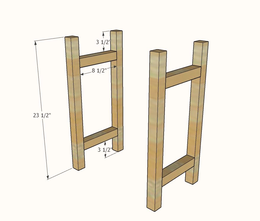 Small Raised Planter Stands — step 1